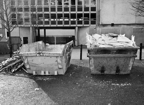 Construction site waste management in Belmont
