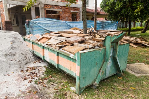 Different types of construction waste materials