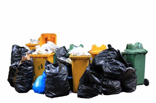 Community members participating in a local recycling event in Belmont