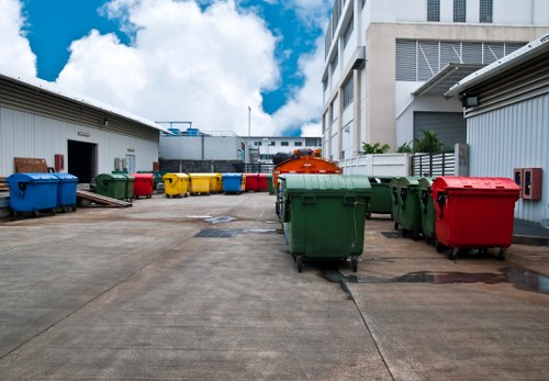Team managing waste removal