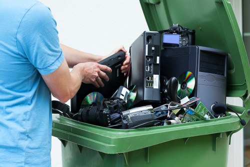 Recycling process at Skip Hire Belmont