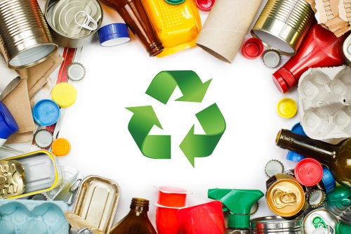 Belmont community members participating in waste disposal