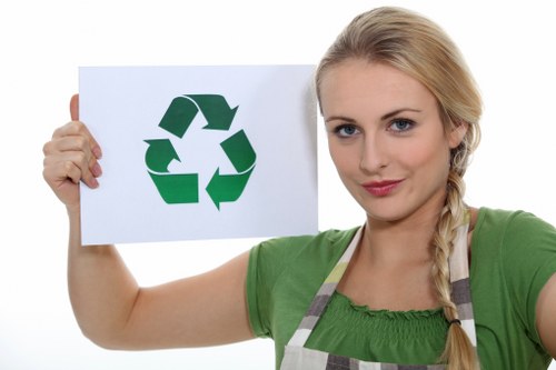 Eco-friendly rubbish disposal practices in action